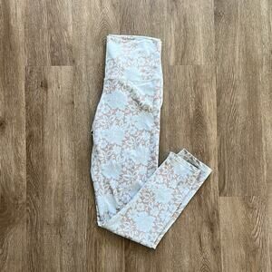 DYI Define Your Inspiration Beige & White Floral Leggings Size Large
